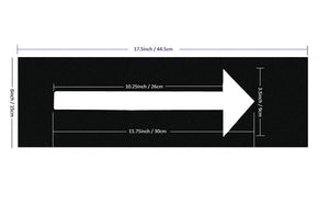 deezio flecha plantilla, flecha pared plantilla de plantillas plantilla para marcar, flecha signo de pavimento – 3 – 1/2" - Arteztik