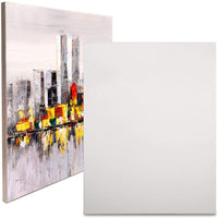 Fageverld - Tableros de lienzo estirados para pintura al óleo y acrílica, 12.0 x 16.0 in, 100% algodón, paquete de 7 unidades - Arteztik