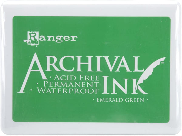 Ranger 489033 - Almohadilla de tinta (tamaño grande), color verde - Arteztik