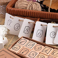 Dizdkizd 19 piezas de sellos de goma de madera, plantas y flores, decoración de madera montada sellos de goma para manualidades, tarjetas y álbumes de recortes - Arteztik
