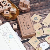 Dizdkizd 19 piezas de sellos de goma de madera, plantas y flores, decoración de madera montada sellos de goma para manualidades, tarjetas y álbumes de recortes - Arteztik
