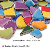 Ehome Shop Azulejos de mosaico de cerámica para manualidades, piezas de mosaico con forma irregular (colores mezclados, 1 libra) - Arteztik
