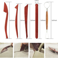 Herramientas de arcilla polimérica, 23 piezas, kit de herramientas de modelado de arcilla para escultura de cerámica, incluye herramientas de punteado de madera, bolígrafos de punta de goma, herramienta de bolígrafo táctil, herramientas de modelado de cer - Arteztik