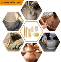 Augernis - Juego de herramientas de arcilla de cerámica con estuche de plástico, 57 piezas, para principiantes y profesionales - Arteztik
