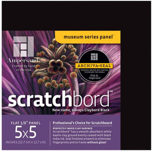 Ampersand Scratchbord 5 pulgadas. x 5 pulgadas. Paquete de 3 - Arteztik