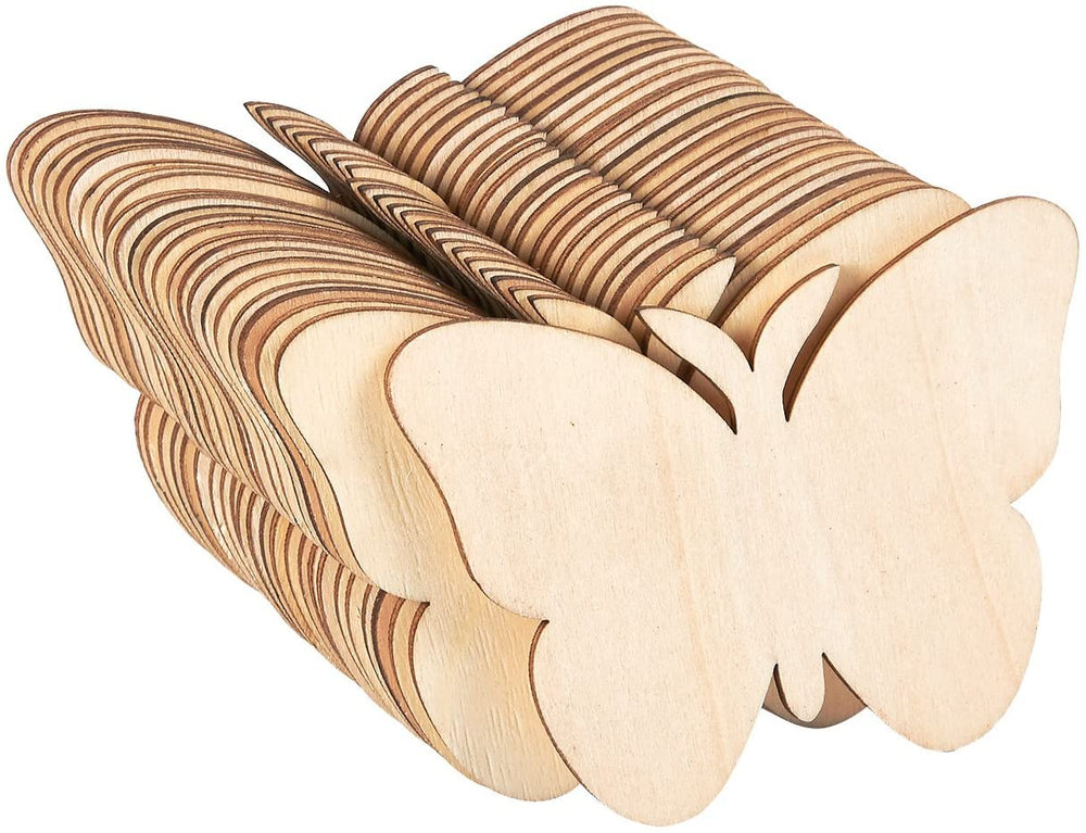 Adornos Colgant En Forma De Casa De Madera, Adornos De Recort De Madera Sin Terminar