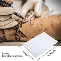 100 hojas de papel de transferencia térmica para tatuajes y manualidades, 8.27 x 11.7 pulgadas - Arteztik