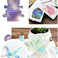 Paquete de 60 pegatinas para portátil de Vsco Girl Kids Washi para ordenador portátil, álbum de recortes, botella de agua, papelería, álbumes de recortes, estampación, paquete de 60 unidades - Arteztik