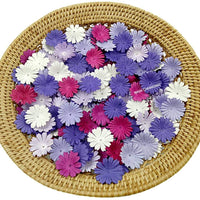Nava Chiangmai 100 pcs Daisy pétalos de flores de papel Mulberry Artificial manualidades adornos para álbumes de recortes, suministro de boda accesorio Diy, varios colores pétalos de flores - Arteztik
