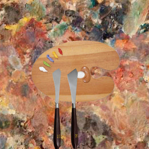 4 cuchillos de pintura, paleta de artista de acero inoxidable, cuchillo, rascador de pintura, espátula de pintura para pintura al óleo, pintura acrílica - Arteztik
