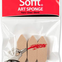 Colorfin PP61024 - Esponjas de arte blandas, barra puntiaguda, paquete de 3 - Arteztik