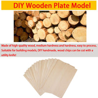 Hojas de madera de Balsa, paquete de 15 unidades de madera natural sin terminar DIY para casa aeronáutica, embarcaciones y manualidades, proyectos escolares, adornos de madera DIY Navidad (5.906 x 3.937 x 0.079 in) - Arteztik
