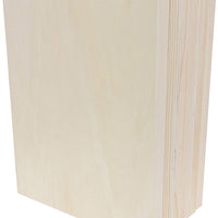 Recortes de madera para manualidades, rectángulo de madera (9 x 12 pulgadas, 6 unidades) - Arteztik