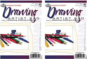 Essentials Drawing artista Bloc de papel 5"x7" -40 Hojas - Arteztik