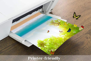 Papel de vitela Cridoz, 50 hojas de papel transparente de 8.3 in x 11.0 in, transparente translúcido para imprimir bocetos trazado dibujo animación - Arteztik