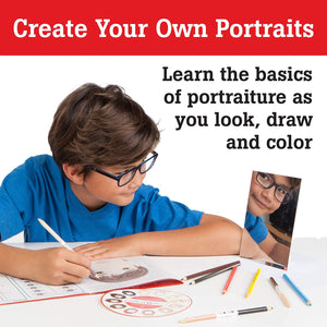 Faber-Castell World Colors How to draw Face Kit - Aprende a dibujar retratos para principiantes - 40 unidades de lápices para colorear en tono de piel y juego de arte de papel - Arteztik