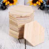 SUPVOX - Lote de 25 láminas de madera para decoración de bricolaje (3.5 in) - Arteztik
