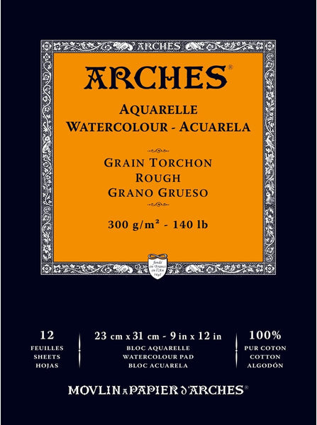 Arches Watercolor Paper Pad, 140 pound, Hot Press, 10