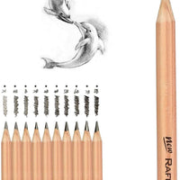 Juego de 18 lápices de dibujo de bocetos, incluye lápices de grafito, lápices de carbón, bolígrafo borrable de papel, cuchillo de manualidades para principiantes de arte (estilo 2) (estilo 2) - Arteztik
