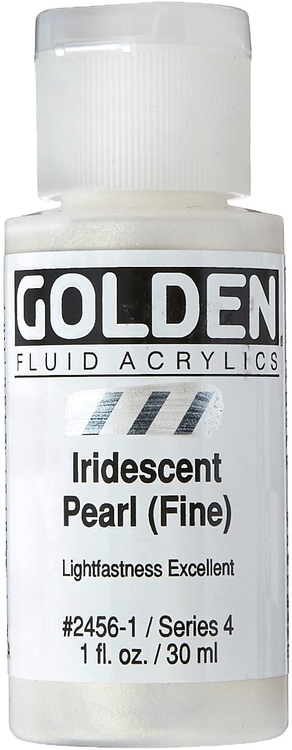 dorado Fluid pintura acrílica 1 ounce-iridescent Pearl Fine - Arteztik