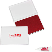 ExcelMark - Almohadilla de tinta para sellos de goma 2-1/8 por 3-1/4 pulgadas - Arteztik
