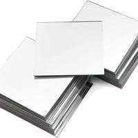Azulejos de espejo cuadrados para manualidades (4 pulgadas, 50 unidades) - Arteztik