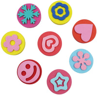 Royee - 6 esponjas de pintura de goma EVA con forma de estrella, corazón, flor, copo de nieve, para dibujar, herramientas de dibujo, accesorios de aprendizaje temprano para niños y niñas - Arteztik

