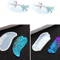 Molde de silicona para peines, 8 piezas de DyAi transparente, molde de silicona para hacer manualidades - Arteztik