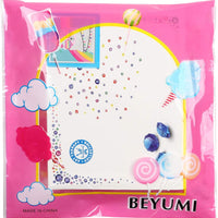 BeYumi - Kit de pintura de diamantes 5D para niños - Kit de pintura de diamantes de imitación de cristal con marco blanco, mosaico para hacer arte y decoración de pared para el hogar, 7 x 7 pulgadas - Arteztik