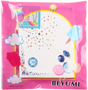 BeYumi - Kit de pintura de diamantes 5D para niños - Kit de pintura de diamantes de imitación de cristal con marco blanco, mosaico para hacer arte y decoración de pared para el hogar, 7 x 7 pulgadas - Arteztik