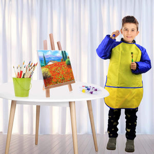 Shynek - Juego de pintura infantil de 38 piezas con lienzo de 3.1 x 3.9 in, caballete para mesa, pinceles para pintura de niños, paleta de pintura y pintura - Arteztik