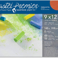 Pastel Premier Paper Terracotta 9X12 - Papel para manualidades (8 hojas) - Arteztik