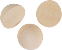 Bolas de madera divididas – Paquete de 100 bolas de media madera sin terminar, mini hemisferio, medias bolas para proyectos de bricolaje, artes infantiles y suministros de manualidades, 1 pulgada de diámetro - Arteztik
