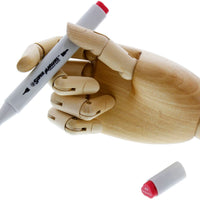 US Art Supply Madera Artista maniquí Manikin articulada dibujo con flexible dedos – Perfecto para dibujar la mano humana (12" mano derecha) - Arteztik