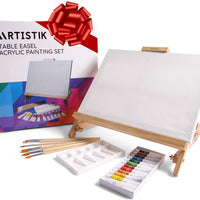 Artistik - Caballete de acrílico para mesa, mesa de escritorio, caballete ajustable para manualidades - Arteztik