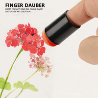 Finger Daubers, 40pcs/Set de Esponja de Dedo Daubers Conjunto de Pintura Esponjas de Dedo con Caja de Almacenamiento para Adultos Niños Estudiantes de Pintura de Tiza Estampado de Tinta de Artesanía de la Tarjeta de Fabricación - Arteztik
