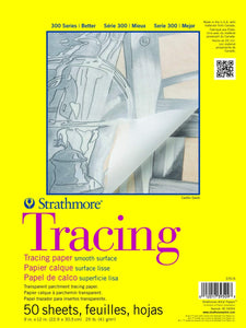 Strathmore 300 Series - Almohadilla de trazado (18.9 x 24.0 in, 50 hojas) - Arteztik