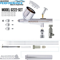Master Pro dual-action Kit de aerógrafo Set Incluye un modelo G22 Aire... - Arteztik