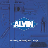 ALVIN 55W-A Rollo de papel ligero de rastreo, blanco, adecuado con tinta, carbón, punta de fieltro, para bocetos o detalles, 12 pulgadas, 20 yardas, núcleo de 1 pulgada