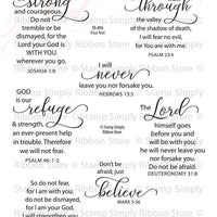Sello simplemente transparente con sellos Fear Not encourage Words Christian Religious de 4.0 x 6.0 in – 8 piezas - Arteztik