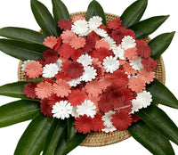 Nava Chiangmai 100 pcs Daisy pétalos de flores de papel Mulberry Artificial manualidades adornos para álbumes de recortes, suministro de boda accesorio Diy, varios colores pétalos de flores - Arteztik

