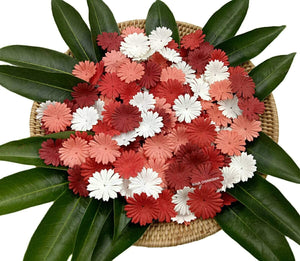 Nava Chiangmai 100 pcs Daisy pétalos de flores de papel Mulberry Artificial manualidades adornos para álbumes de recortes, suministro de boda accesorio Diy, varios colores pétalos de flores - Arteztik