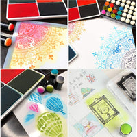 Finger Daubers, 40pcs/Set de Esponja de Dedo Daubers Conjunto de Pintura Esponjas de Dedo con Caja de Almacenamiento para Adultos Niños Estudiantes de Pintura de Tiza Estampado de Tinta de Artesanía de la Tarjeta de Fabricación - Arteztik
