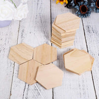 SUPVOX - Lote de 25 láminas de madera para decoración de bricolaje (3.5 in) - Arteztik