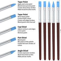 Herramientas de cerámica, 44 piezas de arcilla de cerámica juego de herramientas de esculpir con funda de plástico, para principiantes y manualidades de arte profesional, por Augernis - Arteztik