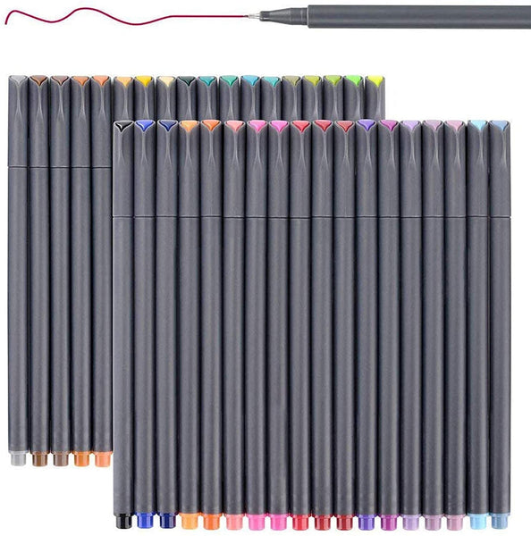 Smart Colored Bolígrafos de colores para planificador 2018-2019, bolígrafos de punta fina, marcadores coloridos para revistas, notas de escritura, calendario, arte para colorear (36 colores) - Arteztik