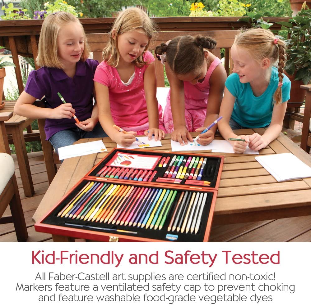 Faber Castell - Set de arte para niños, Set de Esenciales del Artista,  Colores Variados