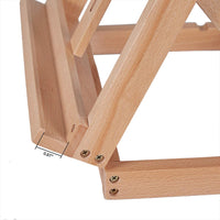 Caballete de mesa MEEDEN Studio con marco en H - Caballete de madera de haya maciza ajustable para artistas, para estudio o Plein Air - Soporta lienzos de hasta 23 pulgadas de alto - Arteztik
