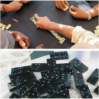 Moldes de resina Domino, 2 piezas de 14 cavidades Domino doble seis moldes de resina epoxi, moldes de silicona DIY para dominó personalizados, moldes de juego de dominó de silicona - Arteztik
