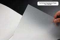 Bellofy - Bloc de papel de rastreo de 100 hojas - Papel translúcido para lápices, marcador y tinta - Trace Images, bocetos, dibujo preliminar, superposiciones - 9 x 12 pulgadas, 25 lb/1.41 oz/m² - Arteztik
